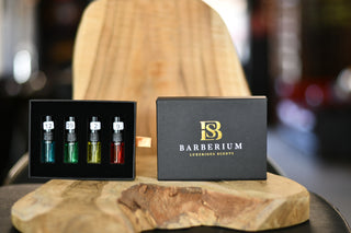 Tester set autoparfum met 4 geuren